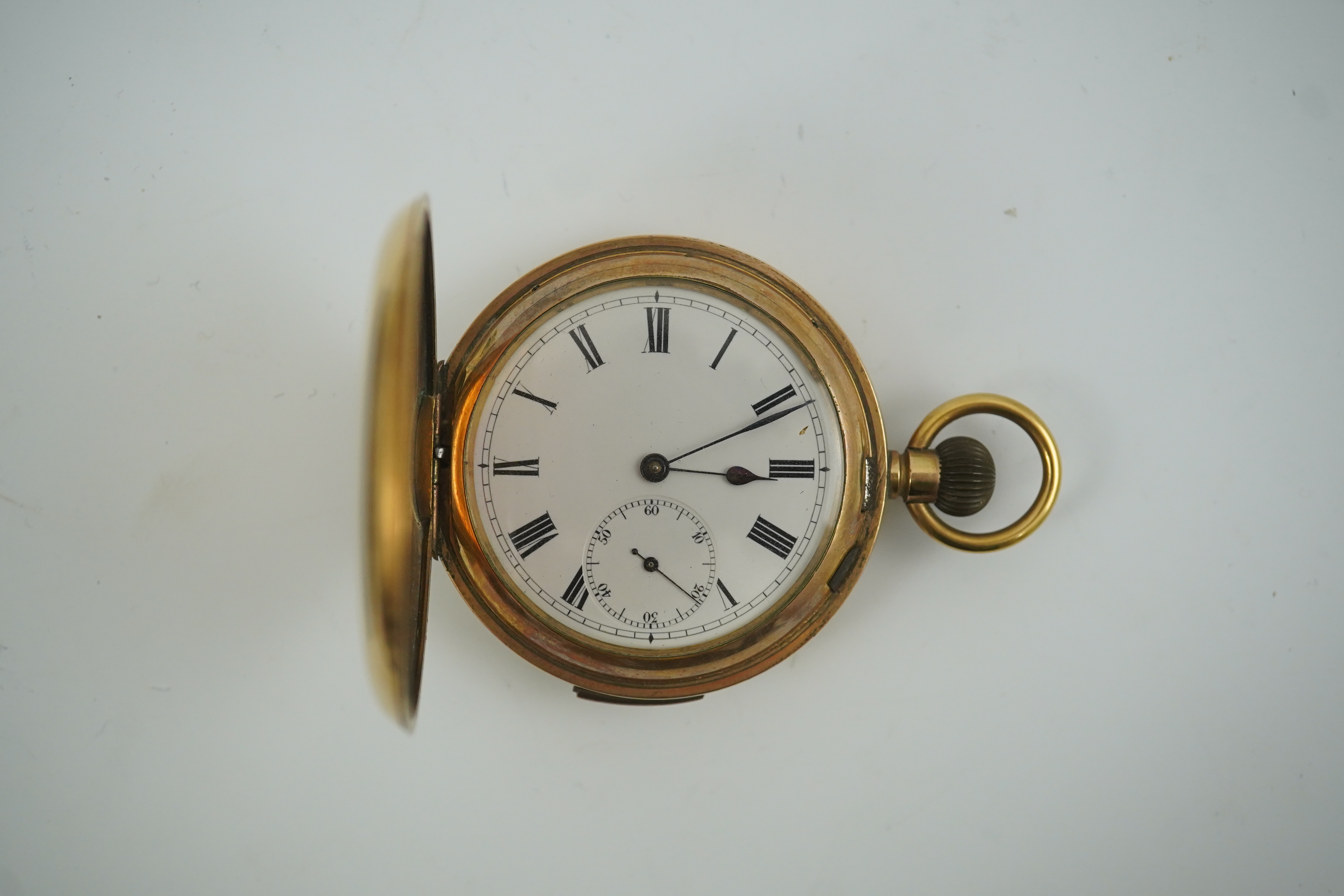 An Astra gold plated quarter repeating hunter pocket watch